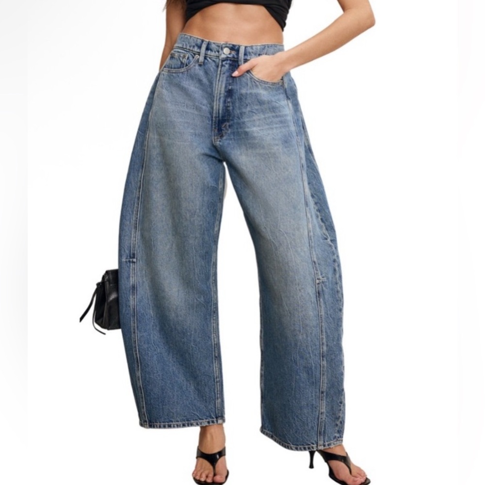 Good American- Extreme Barrel Jeans
